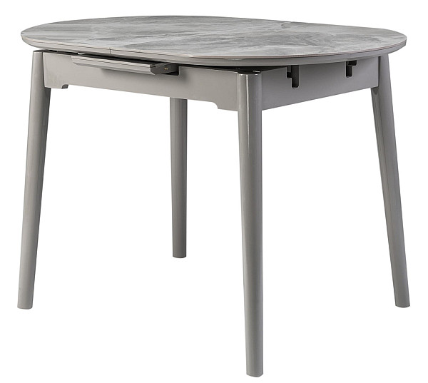 Керамічний стіл розкладний обідній Vetro Mebel TM-85 Ребекка грей-сірий-4
