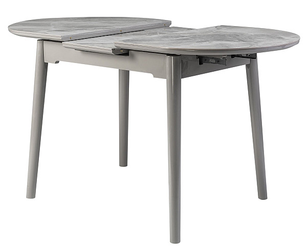 Керамічний стіл розкладний обідній Vetro Mebel TM-85 Ребекка грей-сірий-7