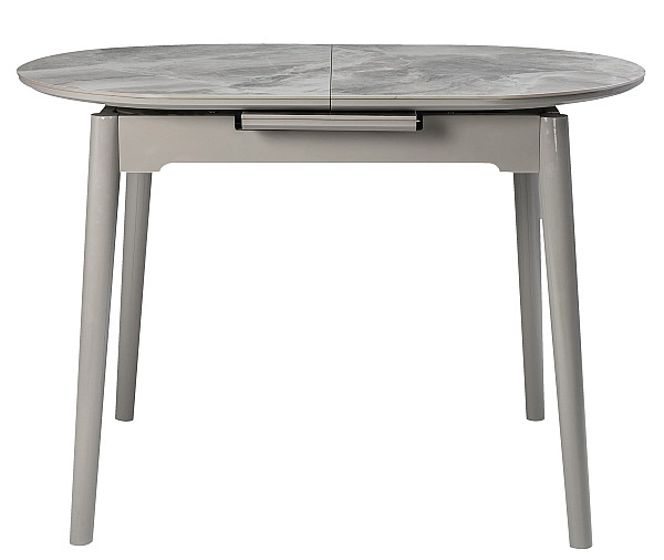 Керамічний стіл розкладний обідній Vetro Mebel TM-85 Ребекка грей-сірий-5