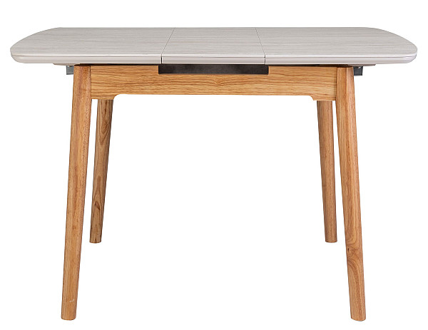 Керамічний стіл розкладний обідній Vetro Mebel TM-87-1 Травертін матовий - дуб-12