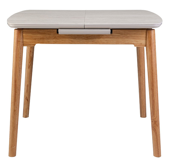 Керамічний стіл розкладний обідній Vetro Mebel TM-87-1 Травертін матовий - дуб-6