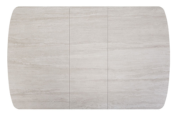 Керамічний стіл розкладний обідній Vetro Mebel TM-87-1 Травертін матовий - дуб-17