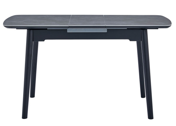 Керамический стол раскладной обеденный Vetro Mebel TM-87 Гриджио латте/черный-7