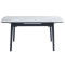 Керамічний стіл розкладний обідній Vetro Mebel TM-87 Білий мармур/чорний-4-thumb