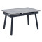 Керамічний стіл розкладний обідній Vetro Mebel TM-88-1 Ребекка грей-чорний-2-thumb