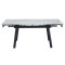 Керамічний стіл розкладний обідній Vetro Mebel TM-88-1 Вайт клауд-чорний-4-thumb
