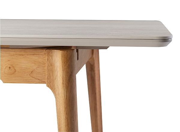 Керамічний стіл розкладний обідній Vetro Mebel TM-89 Травертін-дуб-18