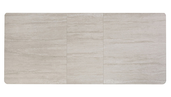 Керамічний стіл розкладний обідній Vetro Mebel TM-89 Травертін-дуб-21