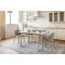 Керамический стол раскладной обеденный Vetro Mebel TM-92 Крема саббия/капучино-6-thumb