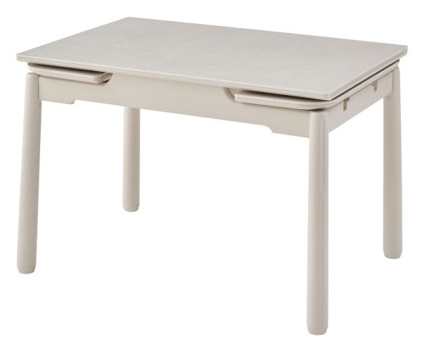 Керамический стол раскладной обеденный Vetro Mebel TM-93 Крема саббия/капучино-11