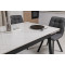 Керамічний стіл розкладний обідній Vetro Mebel TM-98 Білий мармур/чорний-6-thumb