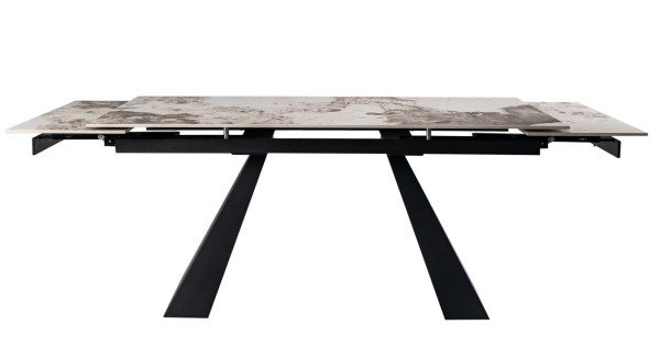 Керамічний стіл розкладний обідній Vetro Mebel Чезаре TML-1100 Патагонія-чорний-13