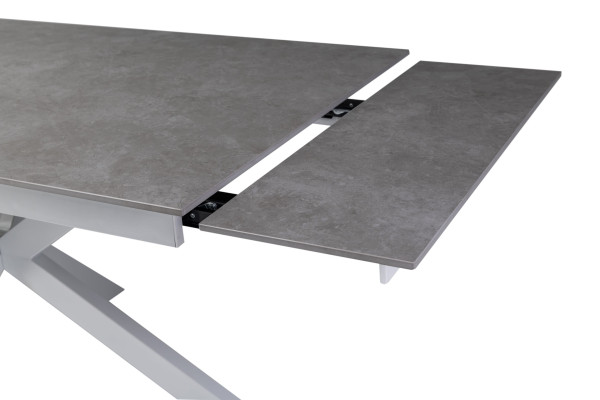 Керамічний стіл розкладний обідній Vetro Mebel Тіціано TML-1150 Делікато грей-білий-18