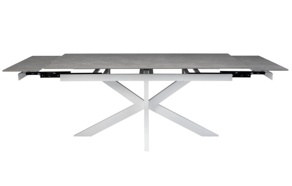 Керамічний стіл розкладний обідній Vetro Mebel Тіціано TML-1150 Делікато грей-білий-12