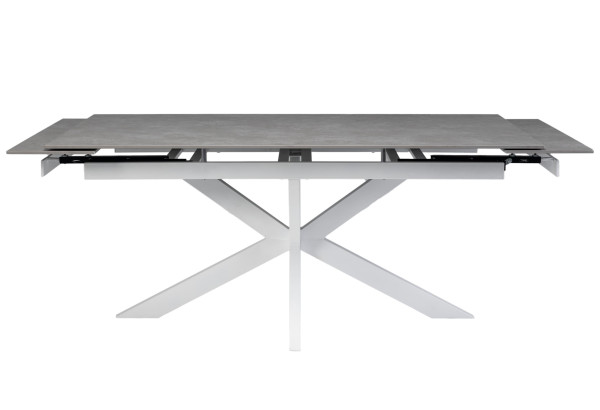 Керамічний стіл розкладний обідній Vetro Mebel Тіціано TML-1150 Делікато грей-білий-11