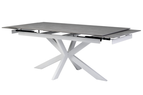 Керамічний стіл розкладний обідній Vetro Mebel Тіціано TML-1150 Делікато грей-білий-13