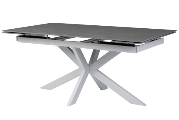 Керамічний стіл розкладний обідній Vetro Mebel Тіціано TML-1150 Делікато грей-білий-10