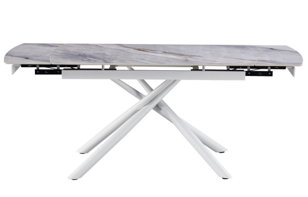 Керамічний стіл розкладний обідній Vetro Mebel Піно TML-1200-1 Айсберг-білий-12