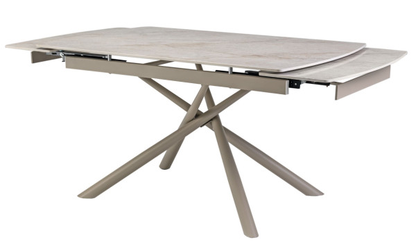 Керамический стол раскладной обеденный Vetro Mebel Пино TML-1200-1 Мистик грей/капучино-9
