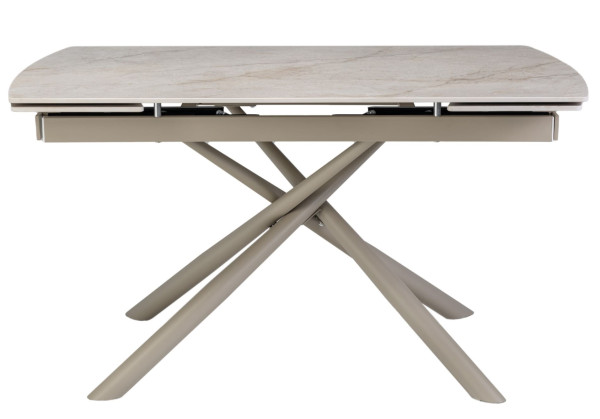 Керамический стол раскладной обеденный Vetro Mebel Пино TML-1200-1 Мистик грей/капучино-7
