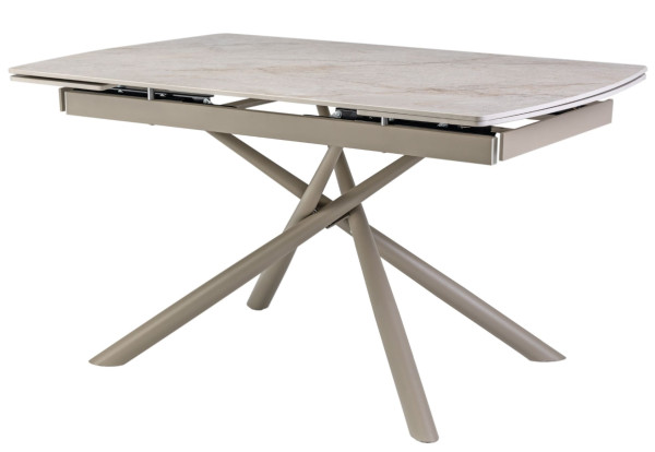 Керамический стол раскладной обеденный Vetro Mebel Пино TML-1200-1 Мистик грей/капучино-8