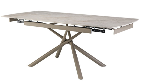 Керамический стол раскладной обеденный Vetro Mebel Пино TML-1200-1 Мистик грей/капучино-11