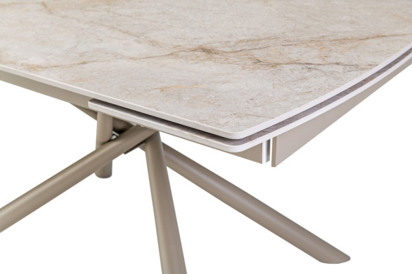 Керамический стол раскладной обеденный Vetro Mebel Пино TML-1200-1 Мистик грей/капучино-13