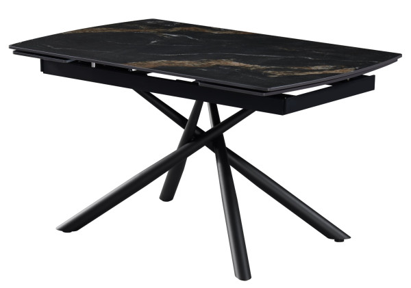 Керамічний стіл розкладний обідній Vetro Mebel Піно TML-1200-1 П'єр блек-чорний-11