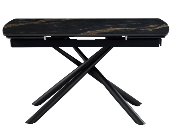 Керамічний стіл розкладний обідній Vetro Mebel Піно TML-1200-1 П'єр блек-чорний-12