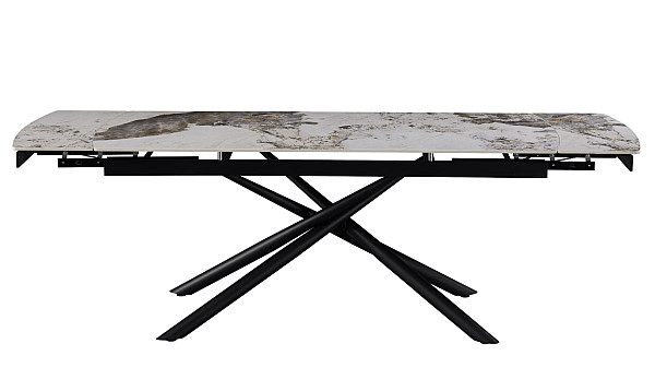 Керамічний стіл розкладний обідній Vetro Mebel Піно TML-1200 Патагонія-чорний-15