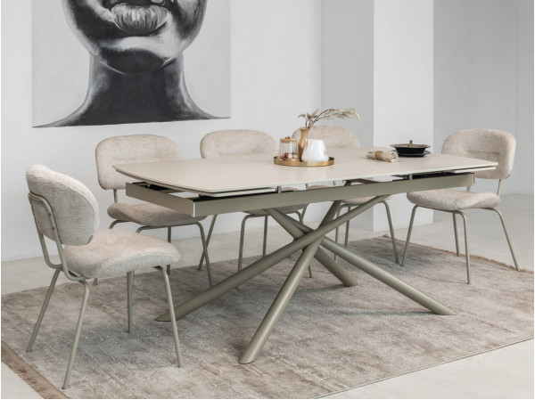 Стіл розкладний обідній Vetro Mebel Піно TML-1200 Венеція делікато/капучіно-0