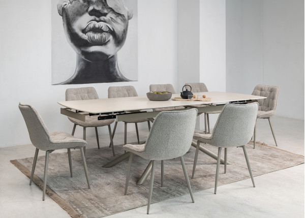 Стіл розкладний обідній Vetro Mebel Піно TML-1200 Венеція делікато/капучіно-2