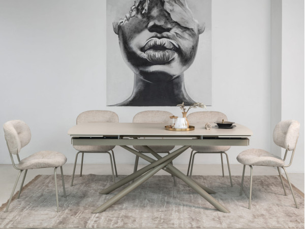 Стіл розкладний обідній Vetro Mebel Піно TML-1200 Венеція делікато/капучіно-5