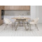 Керамічний стіл розкладний обідній Vetro Mebel Сієна TML-1240 Римський травертін/бежевий 80 (135) см-4-thumb