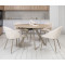 Керамічний стіл розкладний обідній Vetro Mebel Сієна TML-1240 Римський травертін/бежевий 80 (135) см-0-thumb