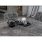Керамический стол раскладной обеденный Vetro Mebel Офелия TML-1250 Спайдер грей/черный-6-thumb
