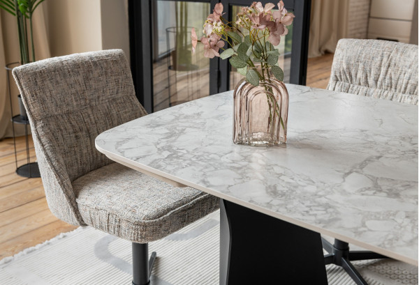 Стіл розкладний обідній Vetro Mebel Нардо ТМL-1270 Клауді грей/чорний-15