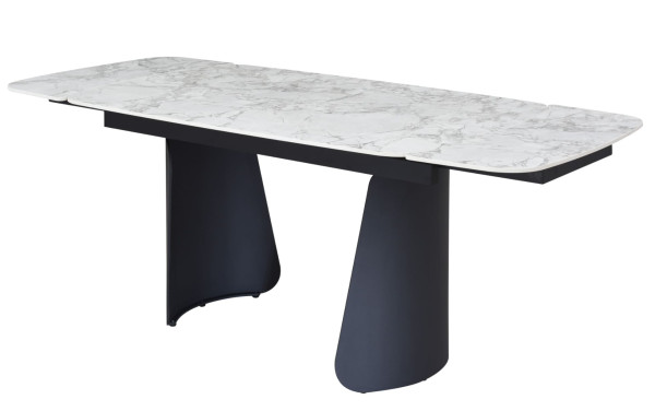 Стіл розкладний обідній Vetro Mebel Нардо ТМL-1270 Клауді грей/чорний-21