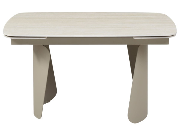 Стіл розкладний обідній Vetro Mebel Нардо ТМL-1270 Крема марфіль/бежевий-14