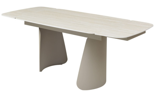 Стіл розкладний обідній Vetro Mebel Нардо ТМL-1270 Крема марфіль/бежевий-15