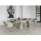 Керамічний стіл розкладний обідній Vetro Mebel Вольтерра TML-1305 Делікато беж/бежевий-2-thumb