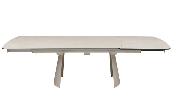 Керамічний стіл розкладний обідній Vetro Mebel Вольтерра TML-1305 Делікато беж/бежевий-19