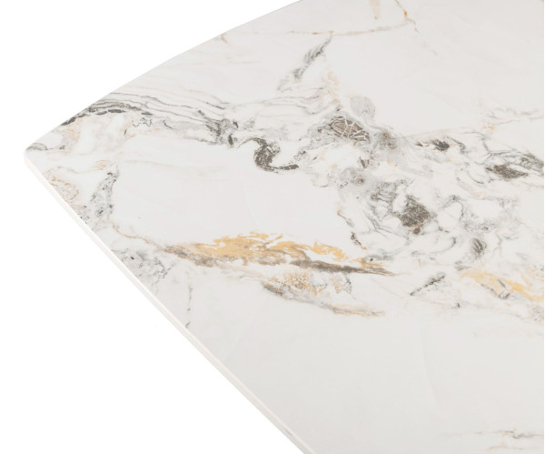 Керамічний стіл розкладний обідній Vetro Mebel Комо TML-1306 Статуаріо анго/бежевий-18