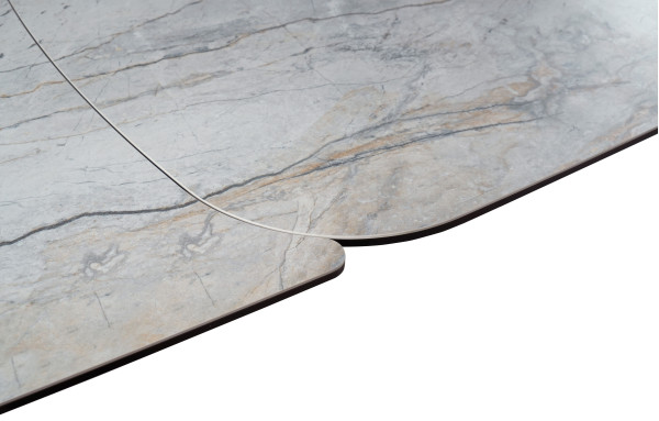 Керамічний стіл розкладний обідній Vetro Mebel Арно TML-1310 Сілвер рівер/айворі 200 (280) х 100 см-15