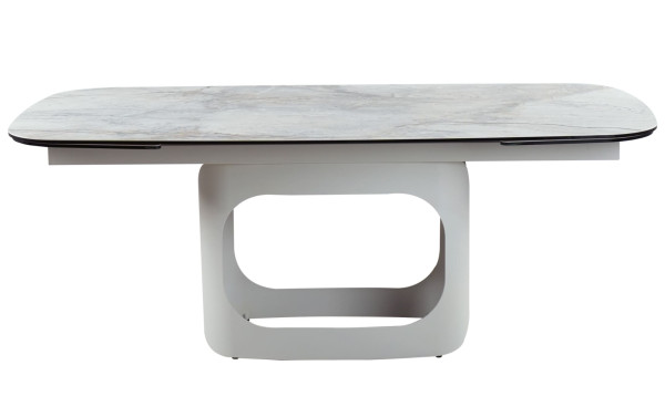 Керамічний стіл розкладний обідній Vetro Mebel Арно TML-1310 Сілвер рівер/айворі 200 (280) х 100 см-11