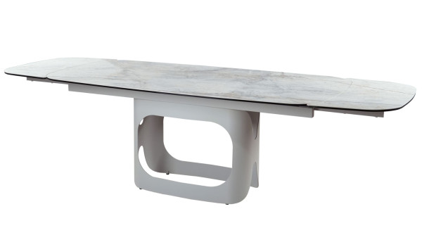 Керамічний стіл розкладний обідній Vetro Mebel Арно TML-1310 Сілвер рівер/айворі 200 (280) х 100 см-14