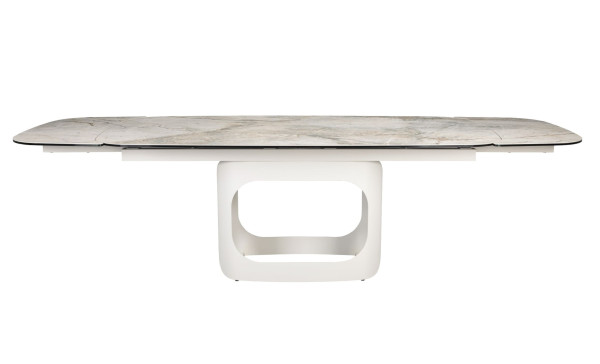 Керамічний стіл розкладний обідній Vetro Mebel Арно TML-1310 Сілвер рівер/айворі 200 (280) х 100 см-22