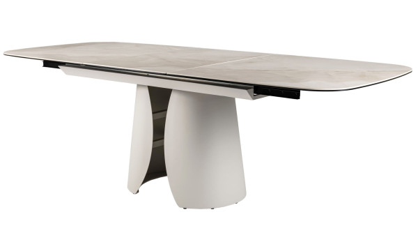Керамічний стіл розкладний обідній Vetro Mebel Лунаріо TML-1320 Айворі онікс/айворі-21