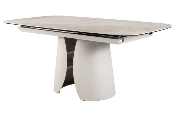 Керамічний стіл розкладний обідній Vetro Mebel Лунаріо TML-1320 Айворі онікс/айворі-17