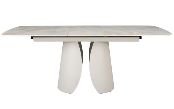 Керамічний стіл розкладний обідній Vetro Mebel Лунаріо TML-1321 Лафаєт/айворі-21